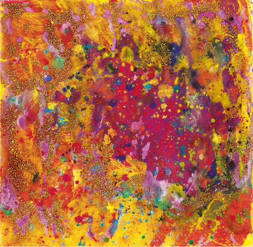 Moana 8/21, Acryl auf Aquarellpapier, 55,5 x 57 cm, 2021