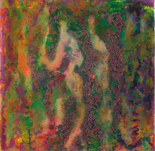 Moana 9/21, Acryl auf Aquarellpapier, 55,5 x 57 cm, 2021